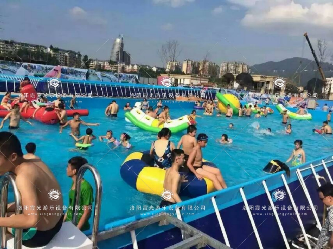 白银支架泳池